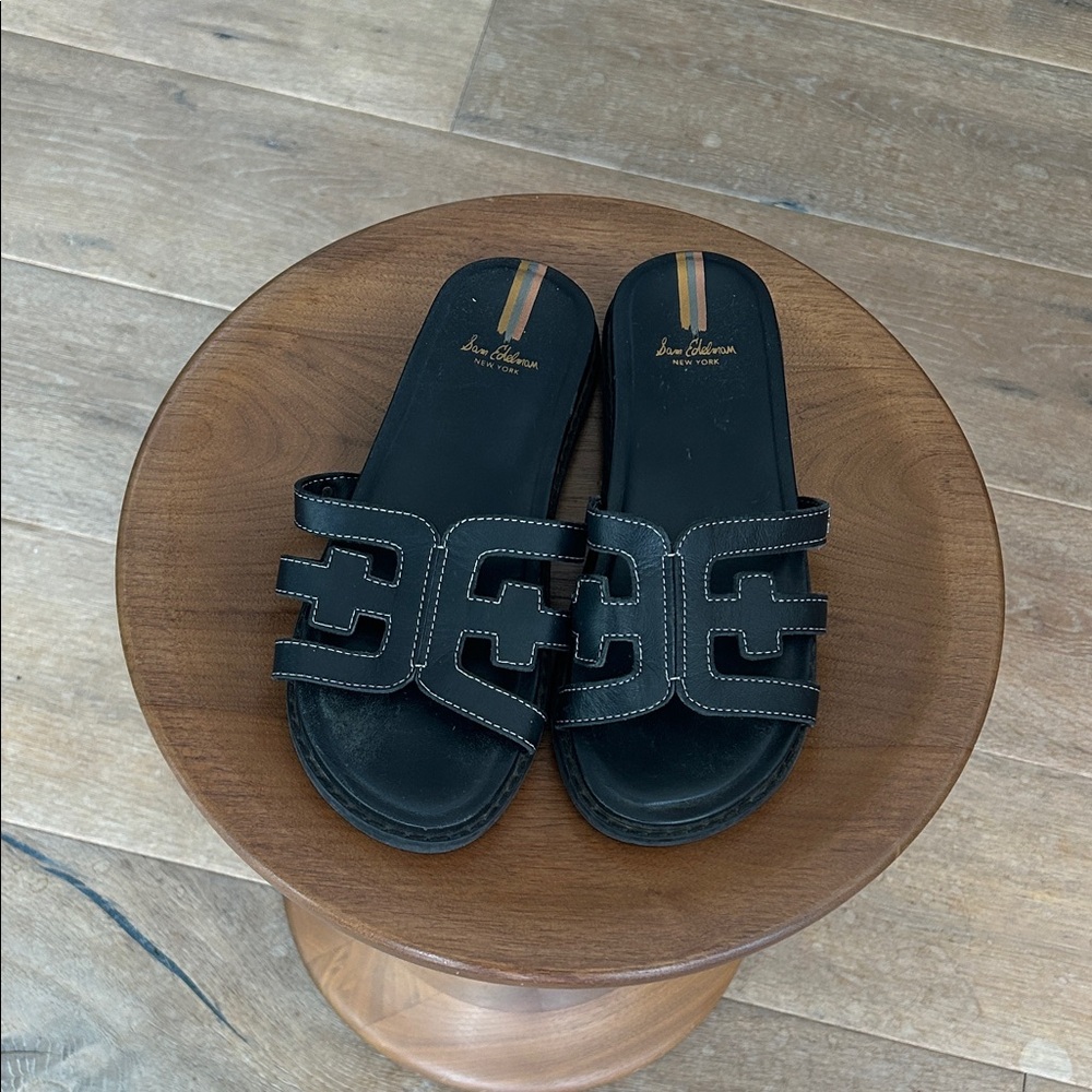 Sam Edelman Black Slide Sandals